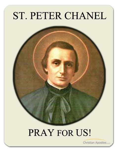 santo chanel|saint peter Chanel printables.